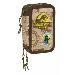 Tredobbelt Penalhus Jurassic World 12,5 x 19,5 x 5,5 cm 37 Dele