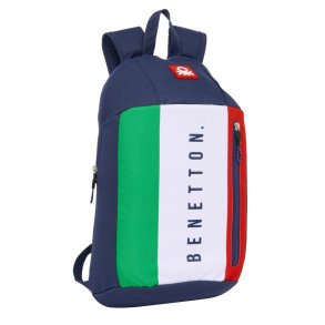 Casual Rygsk Benetton Flag Marinebl 22 x 39 x 10 cm
