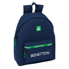 Skoletaske Benetton Green Marinebl� 33 x 42 x 15 cm