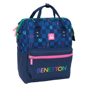 Skoletaske Benetton benetton Marinebl 27 x 40 x 19 cm