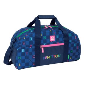 Sportstaske Benetton Damero Marinebl 50 x 26 x 20 cm