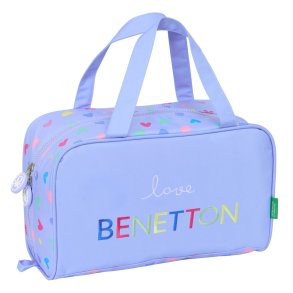 Rejsetoilettaske Benetton Lila Syren 31 x 14 x 19 cm