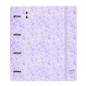 Ringbind Safta Light purple flowers Lilla 27 X 32 X 4 cm