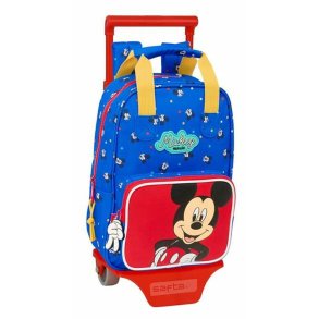 Skolerygsk med Hjul Mickey Mouse 20 x 28 x 8 cm