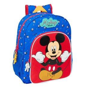 Skoletaske Mickey Mouse Clubhouse Good day Bl 32 x 38 x 12 cm
