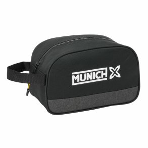 Rejsetoilettaske Munich Topo Sort 26 x 15 x 12 cm