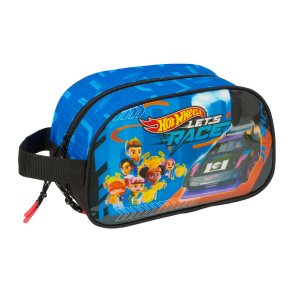 Rejsetoilettaske Hot Wheels Let's race Bl Sort 26 x 15 x 12 cm