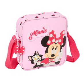 Skuldertaske Minnie Mouse Naive Pink 16 x 18 x 4 cm
