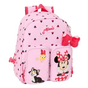 Skoletaske Minnie Mouse Naive Pink 28 x 34 x 10 cm
