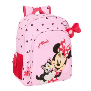 Skoletaske Minnie Mouse Naive Pink 32 x 38 x 12 cm