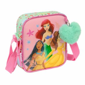 Skuldertaske Disney Princess Bloom Grn Pink 16 x 18 x 4 cm