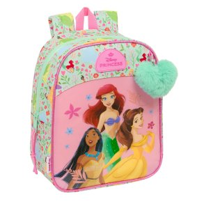 Skoletaske Disney Princess Bloom Grn Pink 22 x 27 x 10 cm