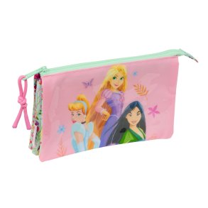 Tredobbelt bretaske Disney Princess Bloom Grn Pink 22 x 12 x 3 cm