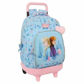 Skolerygsk med Hjul Frozen Ice magic Bl 33 x 45 x 22 cm