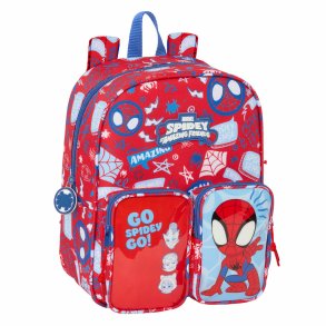 Skoletaske Spider-Man Rescue Bl Rd 22 x 27 x 10 cm