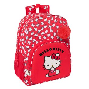 Skoletaske Hello Kitty Iconic Hvid Rd 33 x 42 x 14 cm