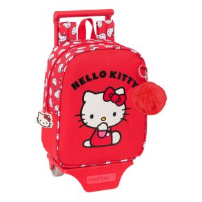 Skoletaske Hello Kitty Iconic Hvid Rd 22 x 27 x 10 cm