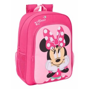Skoletaske Minnie Mouse Pink 33 x 42 x 14 cm