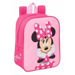 Skoletaske Minnie Mouse Pink 22 x 27 x 10 cm