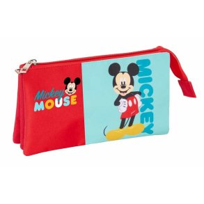 Tredobbelt bretaske Mickey Mouse Bl 22 x 12 x 3 cm