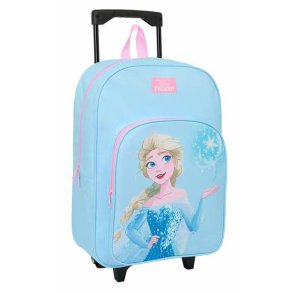 Skolerygsk med Hjul Frozen Bl Pink 32 x 42 x 14 cm