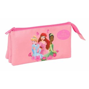 Tredobbelt bretaske Disney Princess Pink 22 x 12 x 3 cm