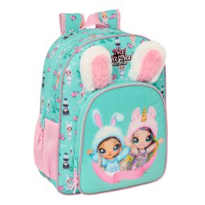 Skoletaske Na!Na!Na! Surprise Bunny Pink Turkisbl 32 x 38 x 12 cm