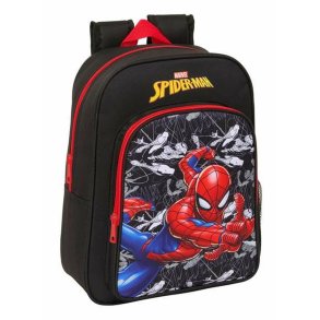 Skoletaske Spider-Man Sort Rd 26 x 34 x 11 cm