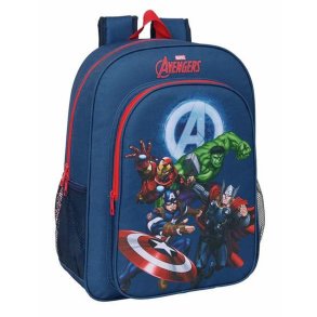 Skoletaske The Avengers Marinebl 33 x 42 x 14 cm
