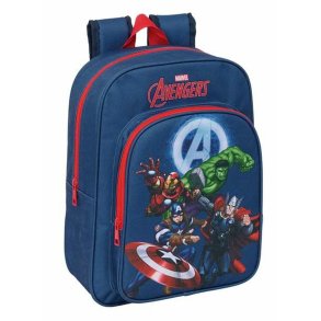 Skoletaske The Avengers Marinebl 26 x 34 x 11 cm