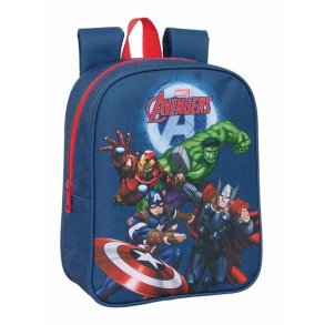 Skoletaske The Avengers Marinebl 22 x 27 x 10 cm