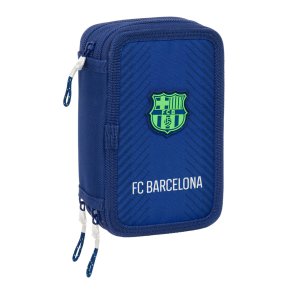 Tredobbelt Penalhus F.C. Barcelona Marinebl 12,5 x 19,5 x 5,5 cm 37 Dele