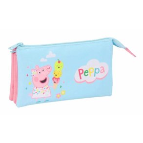 Tredobbelt bretaske Peppa Pig Bl 22 x 12 x 3 cm