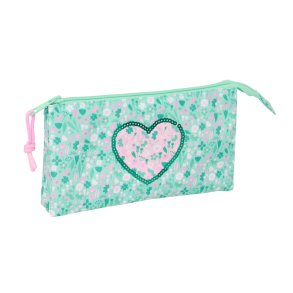 Tredobbelt bretaske Safta Cuore Mint 22 x 12 x 3 cm