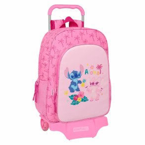Skoletaske Lilo & Stitch Chill Pink 33 x 42 x 14 cm