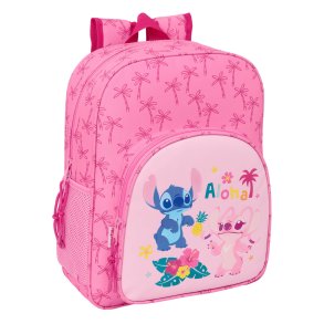 Skoletaske Lilo & Stitch Chill Pink 32 x 38 x 12 cm