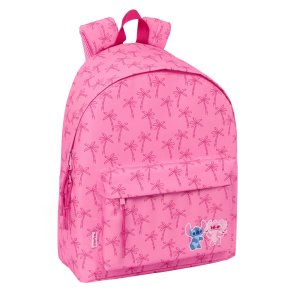 Skoletaske Lilo & Stitch Chill Pink Mint 33 x 42 x 15 cm