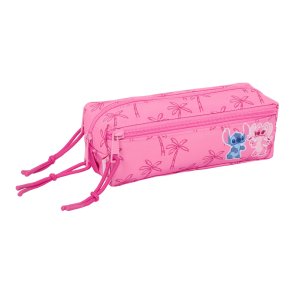 Tredobbelt bretaske Lilo & Stitch Chill Pink Mint 22 x 8,5 x 6 cm
