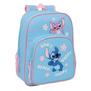 Skoletaske Lilo & Stitch Happy Himmelbl 26 x 34 x 11 cm