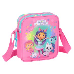 Skuldertaske Gabby's Dollhouse Confetti Pink Turkisbl 16 x 18 x 4 cm