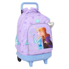 Skolerygsk med Hjul Frozen Spirit Syren 33 x 45 x 22 cm