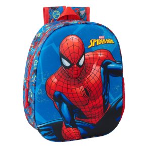 Brnetaske Spider-Man Rd Marinebl 27 x 33 x 10 cm 3D