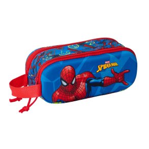 Dobbelt carry-all Spider-Man Rd Marinebl 21 x 8 x 6 cm 3D