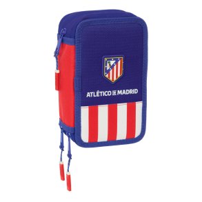Tredobbelt Penalhus Atltico Madrid Bl Hvid Rd 12,5 x 19,5 x 5,5 cm 37 Dele