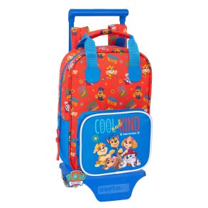 Skolerygsk med Hjul The Paw Patrol Cool Bl Rd 20 x 28 x 8 cm
