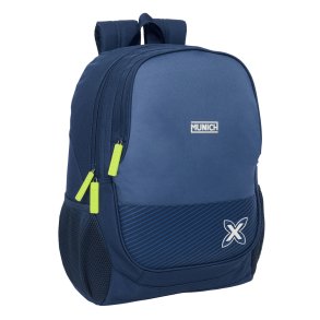 Skoletaske Munich Blue indigo Bl 32 x 44 x 16 cm