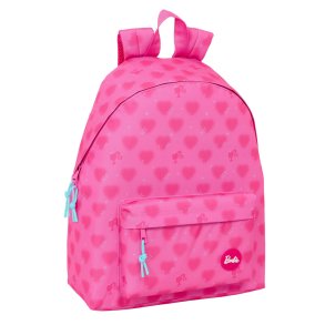 Skoletaske Barbie Corazones Pink 33 x 42 x 15 cm