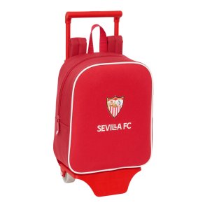 Skolerygsk med Hjul Sevilla Ftbol Club Rd 22 x 27 x 10 cm