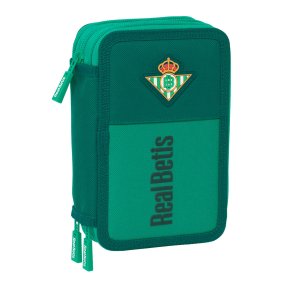 Tredobbelt Penalhus Real Betis Balompi Akvamarin 12,5 x 19,5 x 5,5 cm 37 Dele
