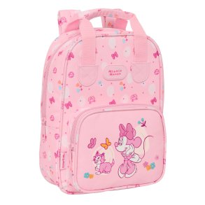 Brnetaske Minnie Mouse Baby Pink 20 x 28 x 8 cm